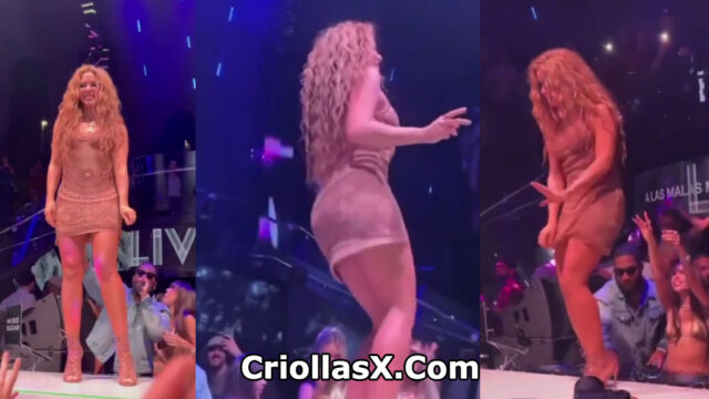 Shakira intenta grabarse debajo de la falda mientras baila – Celebridades