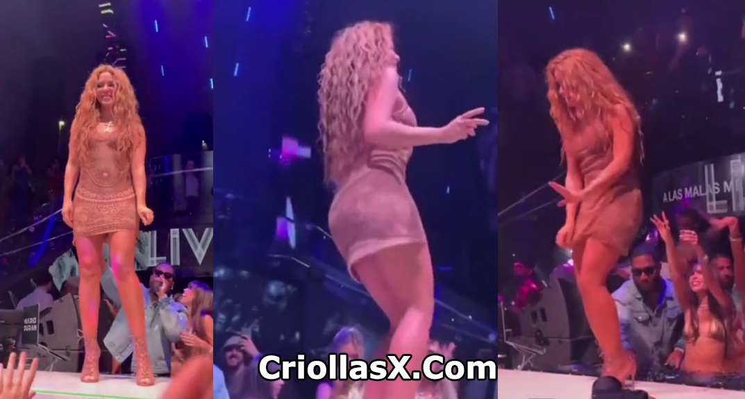 Shakira intenta grabar debajo de su falda mientras baila - Celebridades