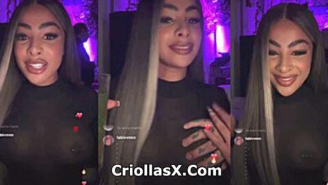 El famoso Yailin expuso sus grandes tetas en Live de Instagram