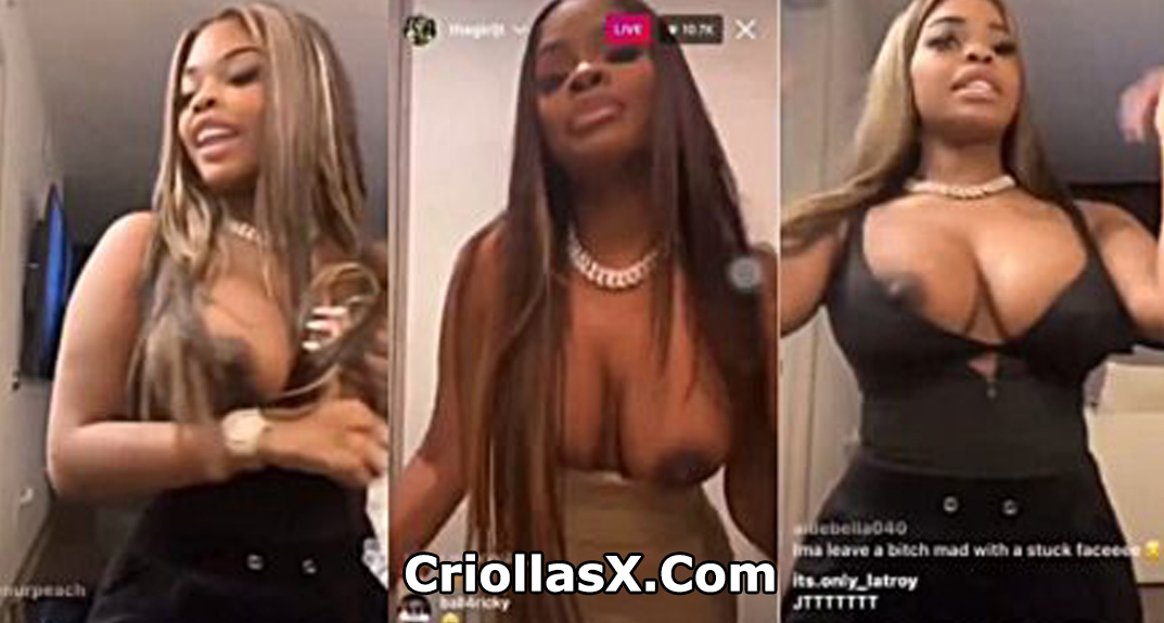 JT Eileljt Famosa negligs muestra su telegrama en vivo - senos famosos