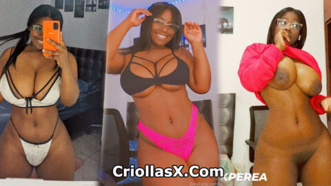 Kperea negra tetona colombiana de Onlyfans