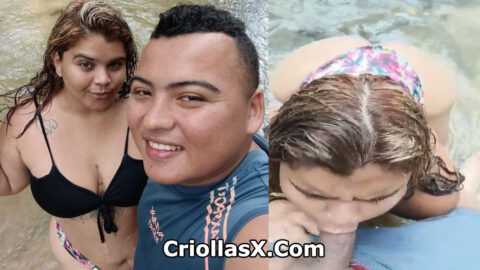La pareja colombiana aprovecha el Río Paseo para tener sexo - Creole Porn