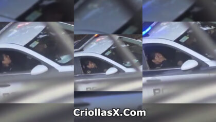 Capturan a dos policías que realizan actos sexuales en la patrulla en México.